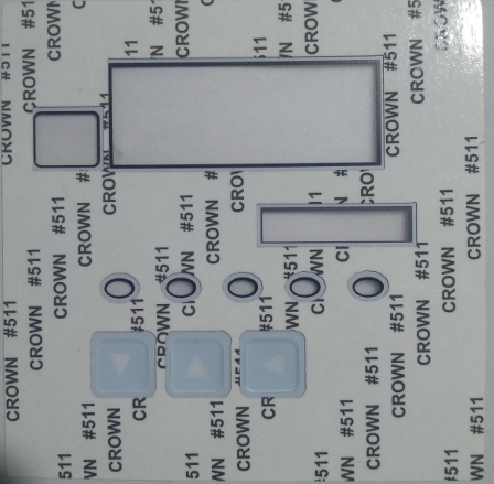 智能數(shù)字測(cè)控儀薄膜面板背面